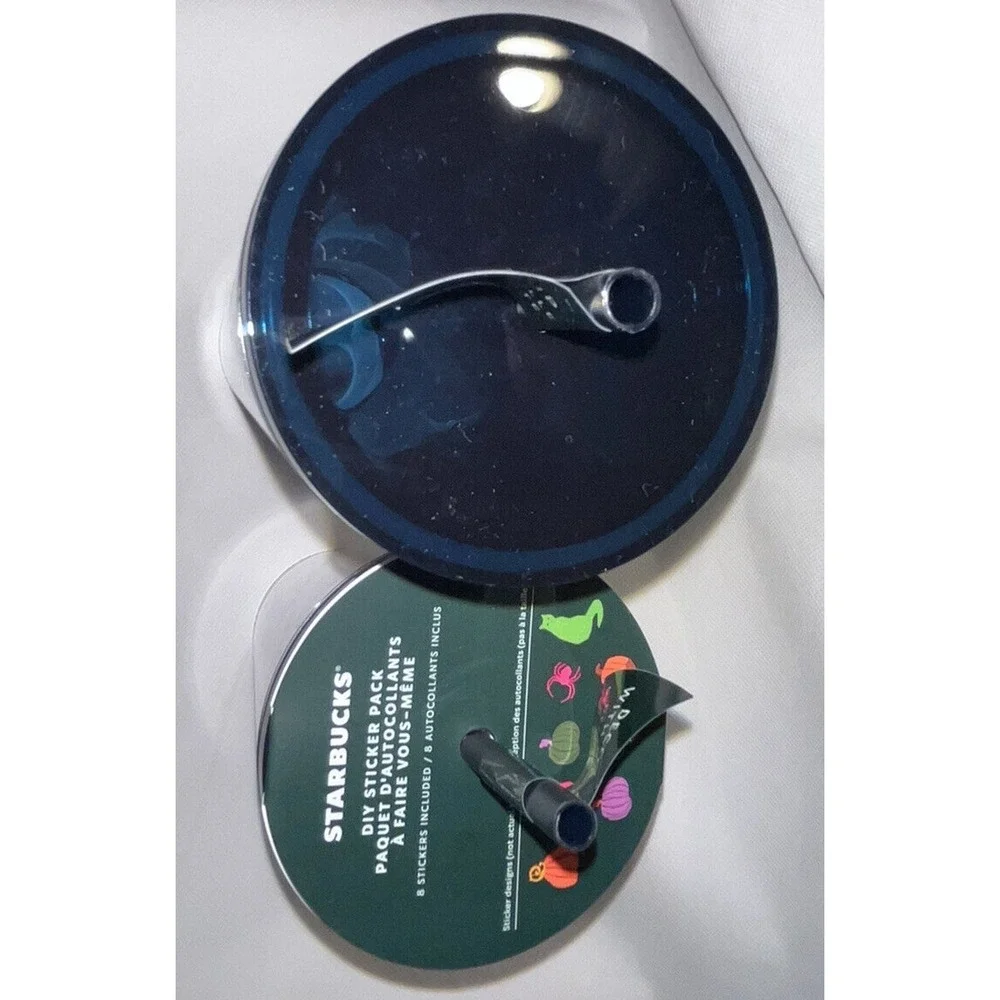 2021‎ STARBUCKS HALLOWEEN 3 CUP BUNDLE! Glow In The Dark Spiderweb and Black Cat